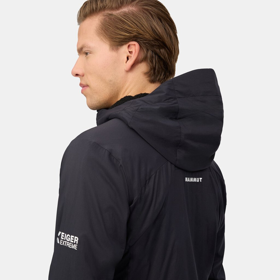 eiger nordwand in flex air kapuzenjacke herren schwarz