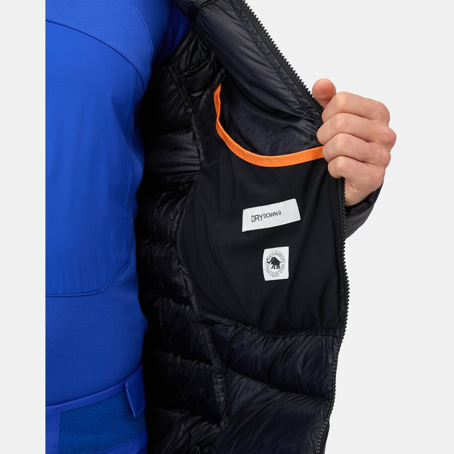 eiger nordwand light down in kapuzenjacke herren schwarz