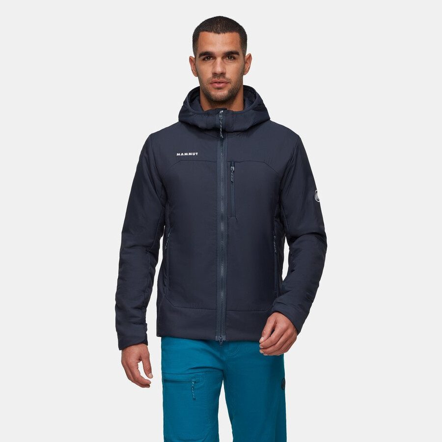 rime in kapuzenjacke herren silbergrün