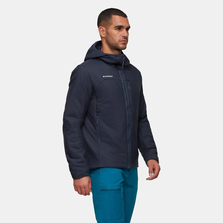 rime in kapuzenjacke herren silbergrün