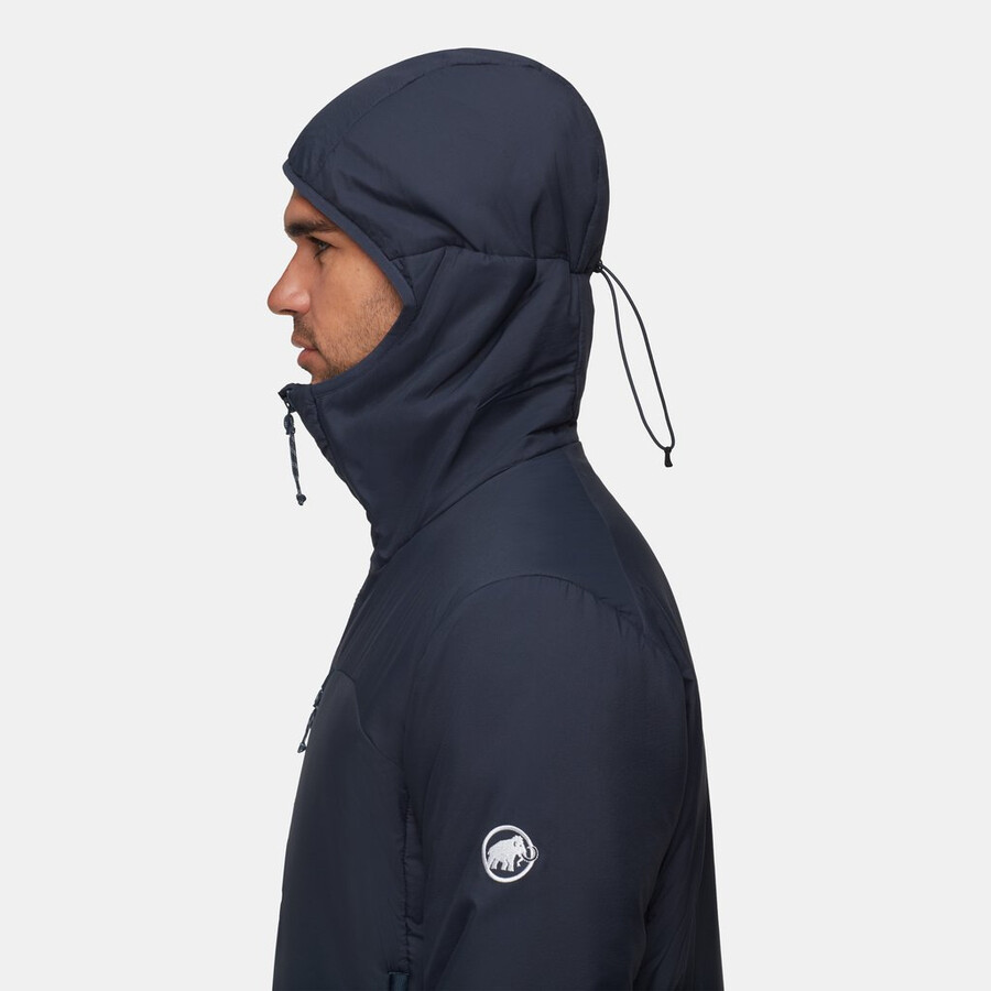 rime in kapuzenjacke herren silbergrün