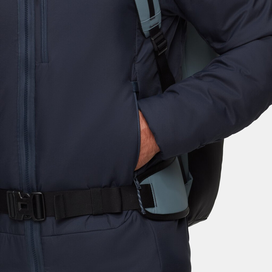 rime in kapuzenjacke herren silbergrün
