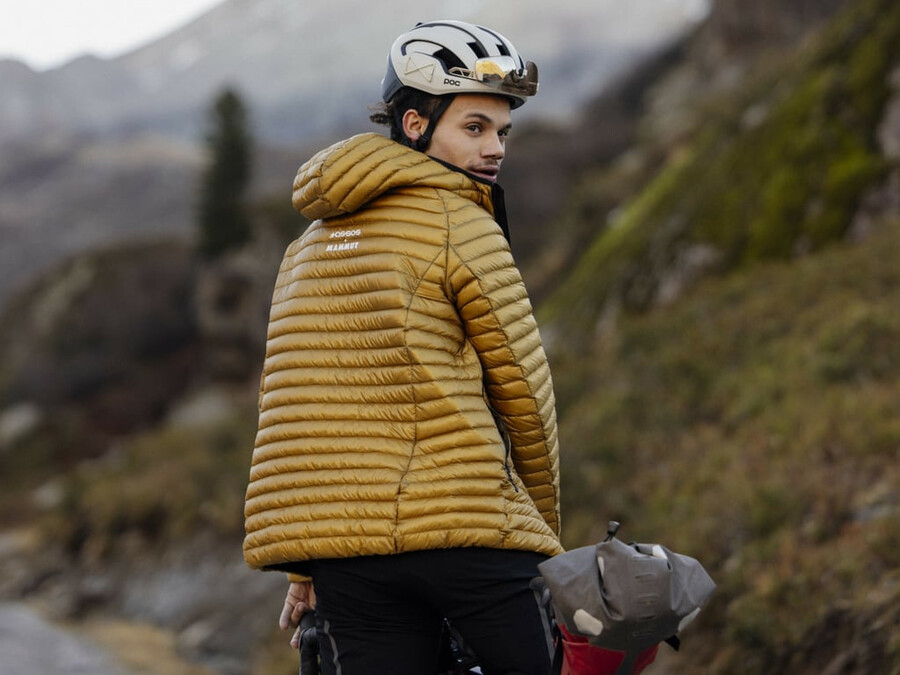 assos x mammut aenergy in kapuzenjacke herren naturbraun-beige