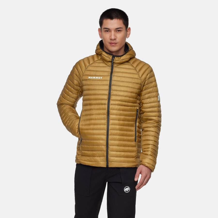 assos x mammut aenergy in kapuzenjacke herren naturbraun-beige
