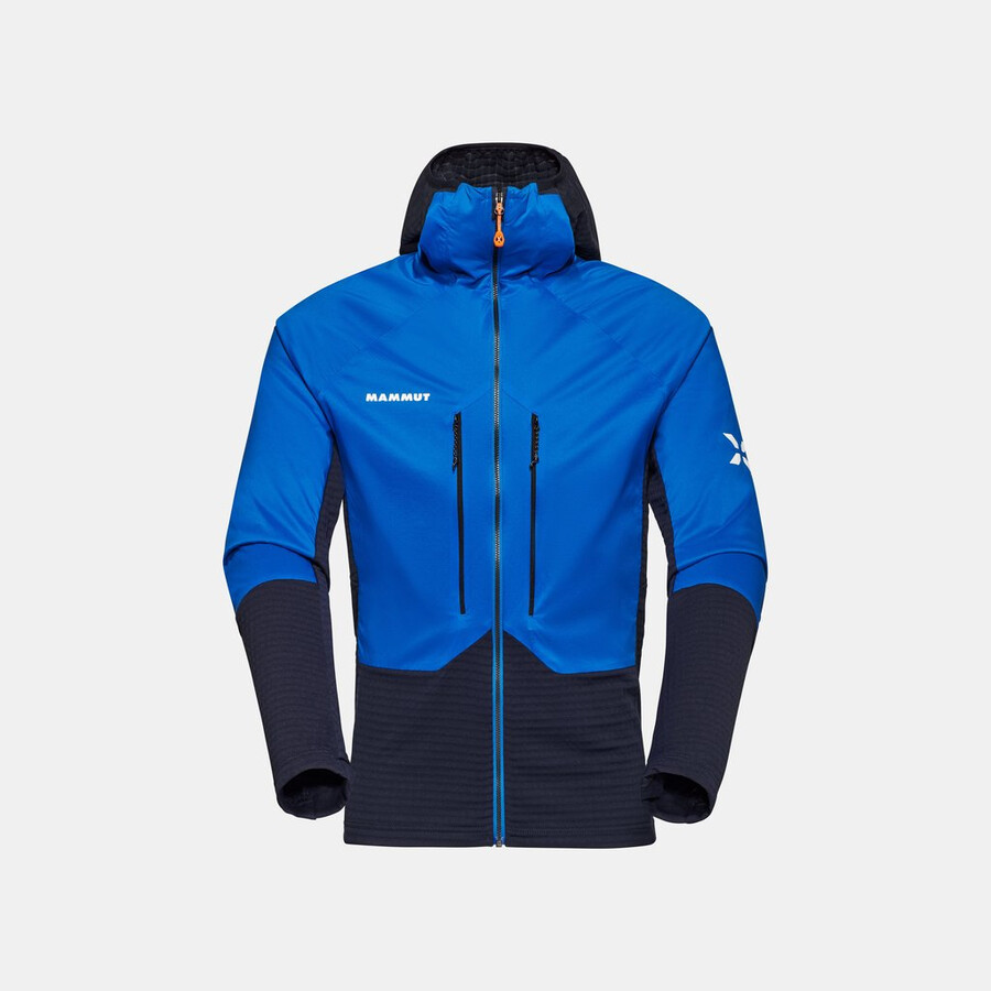 eiger nordwand ml hybrid kapuzenjacke herren azurit-nacht