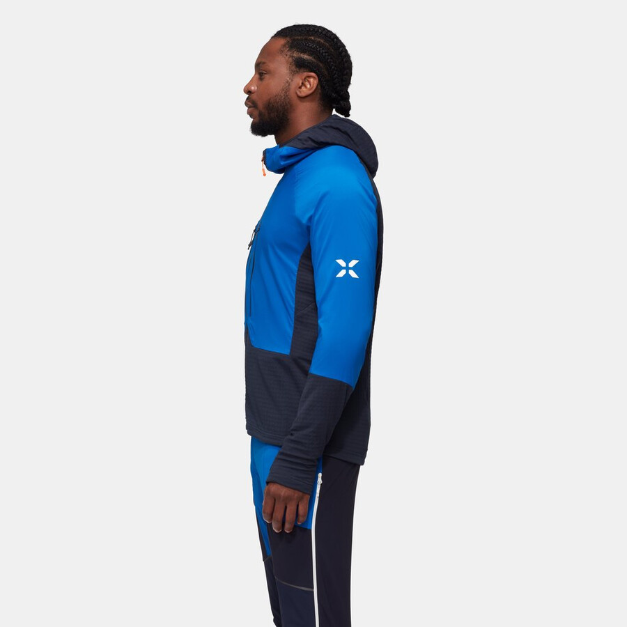 eiger nordwand ml hybrid kapuzenjacke herren azurit-nacht