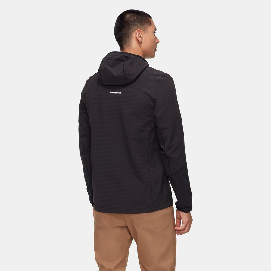 madris light ml half zip hoody herren schwarz