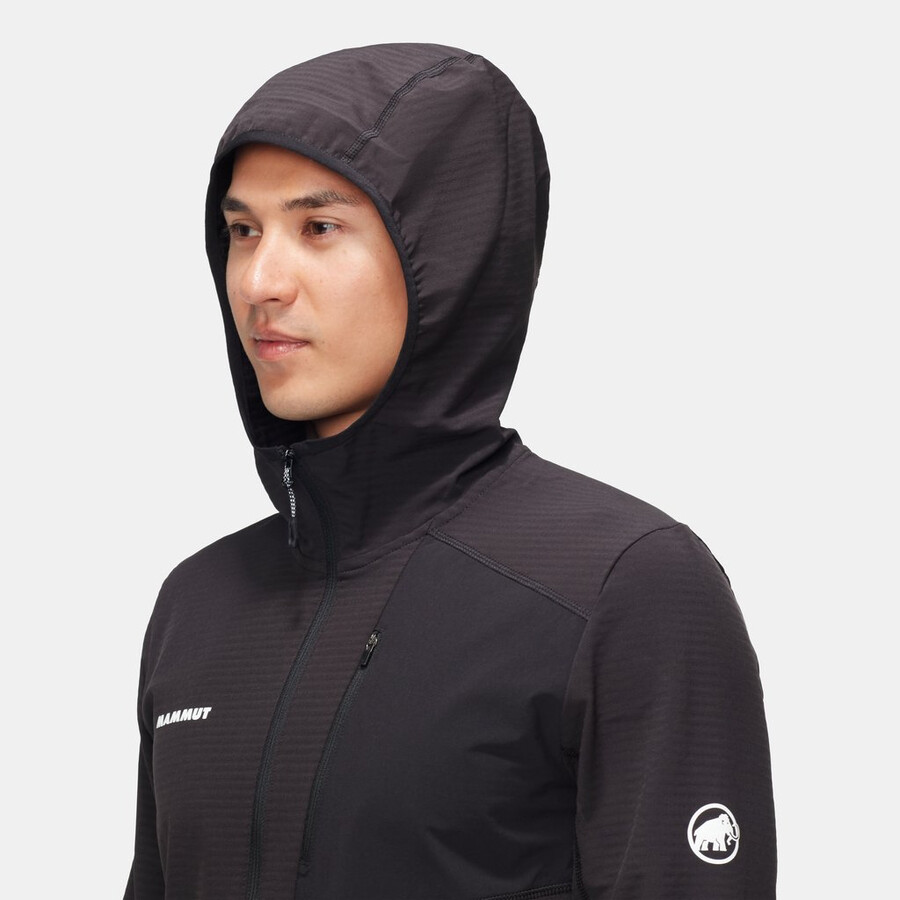 madris light ml half zip hoody herren schwarz