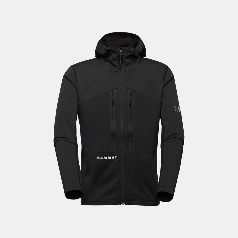eiger nordwand advanced ml kapuzenjacke herren schwarz