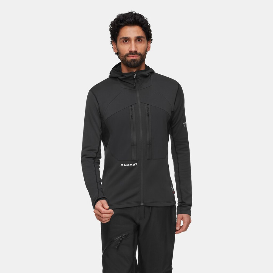 eiger nordwand advanced ml kapuzenjacke herren schwarz
