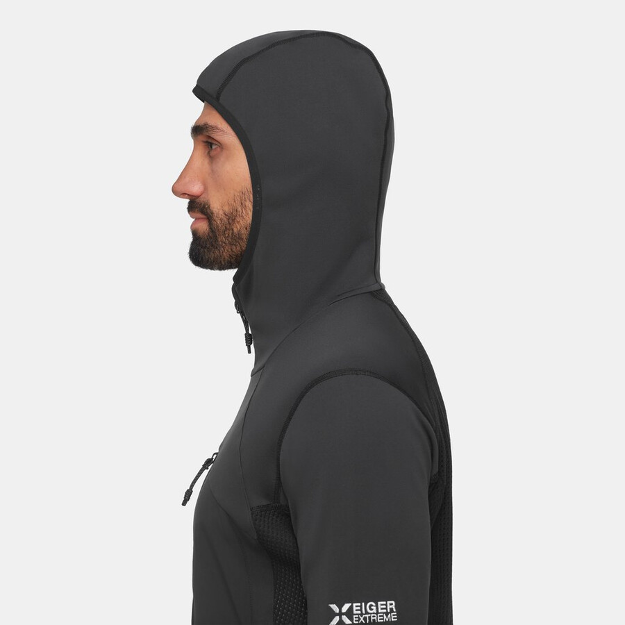 eiger nordwand advanced ml kapuzenjacke herren schwarz