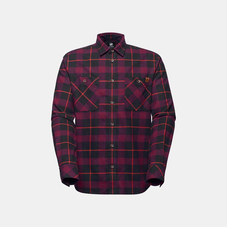 alvra langarmshirt herren schwarz-vin