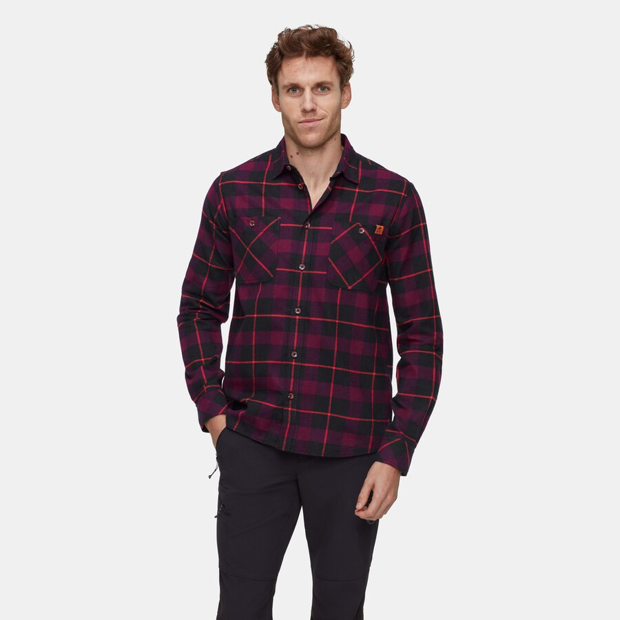 alvra langarmshirt herren schwarz-vin