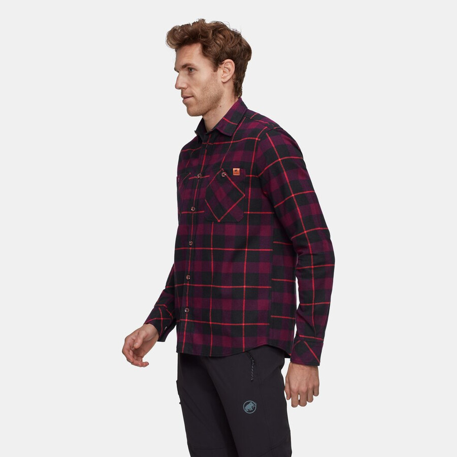 alvra langarmshirt herren schwarz-vin