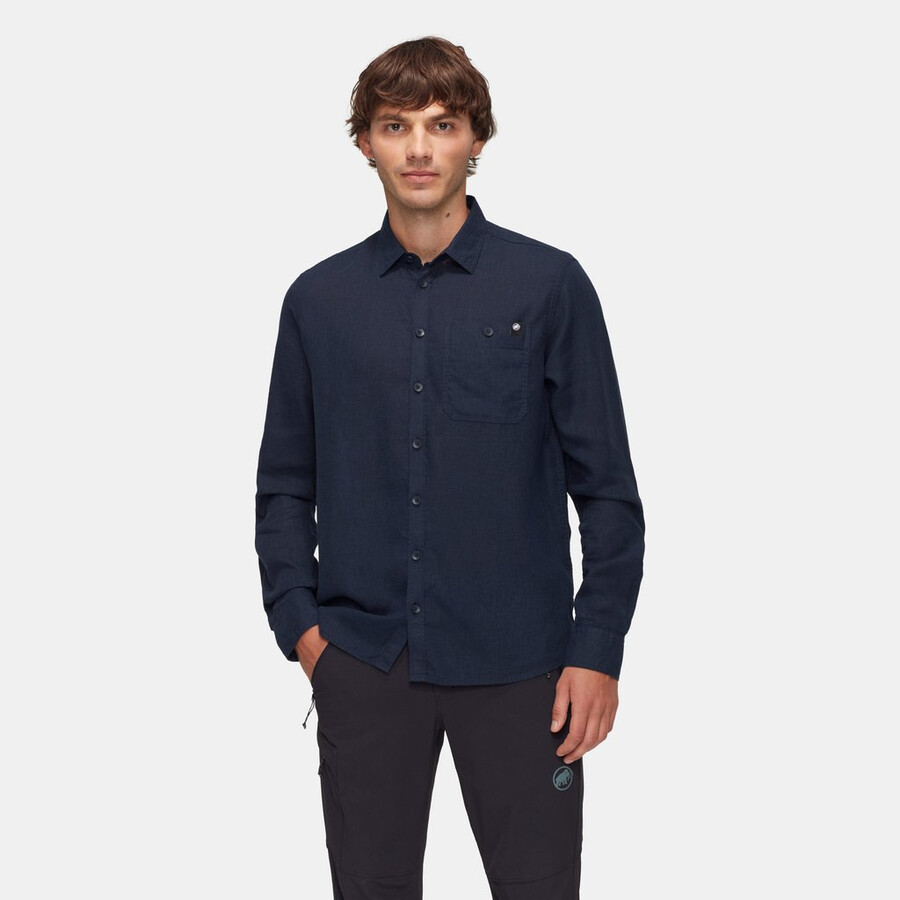 alvra summer langarmshirt herren marine