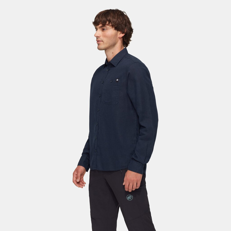 alvra summer langarmshirt herren marine