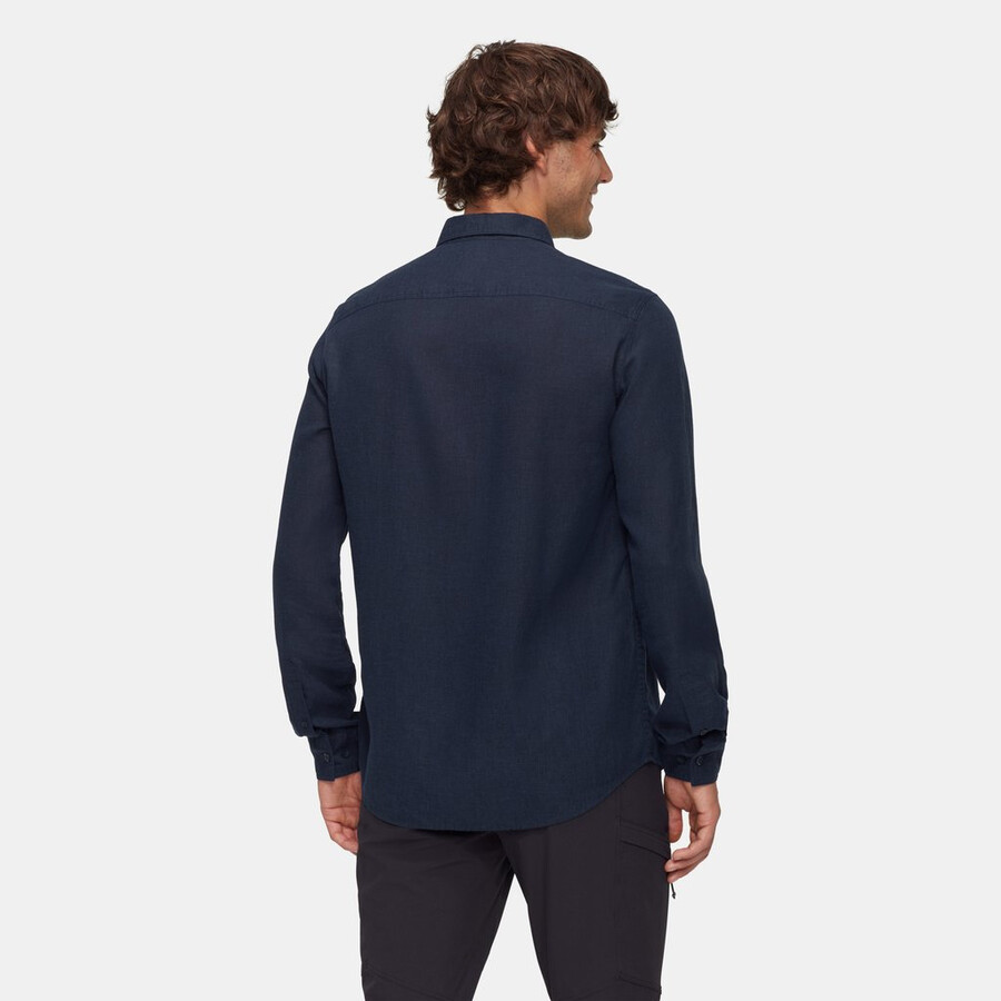 alvra summer langarmshirt herren marine