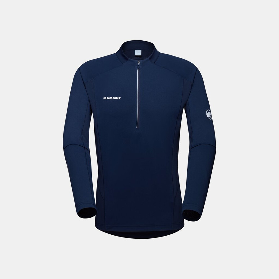 aenergy fl half zip langarmshirt herren marine