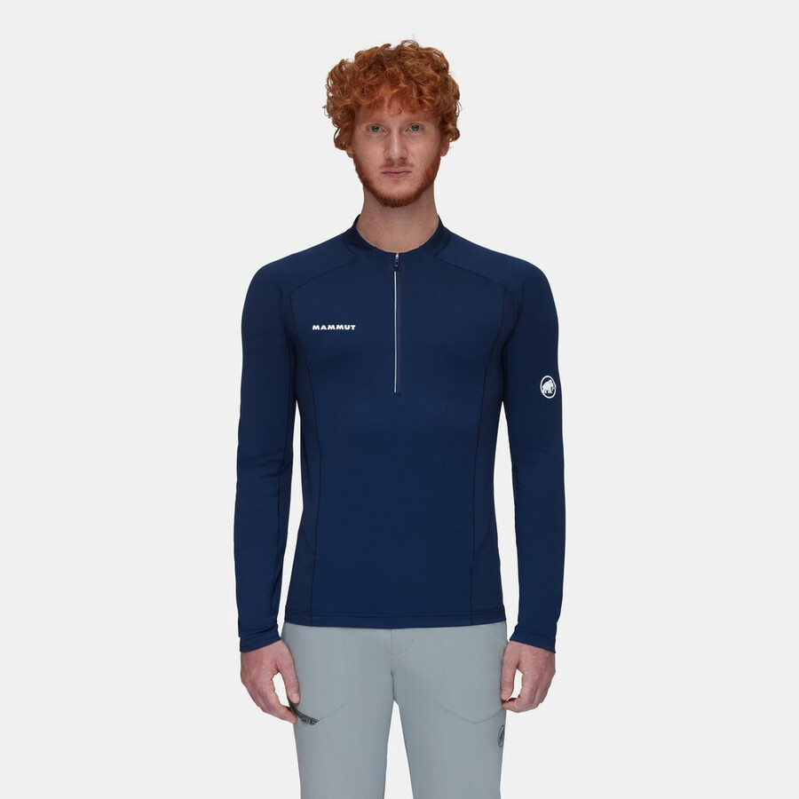 aenergy fl half zip langarmshirt herren marine