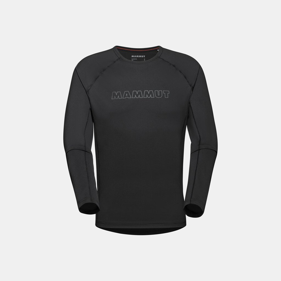 selun fl langarmshirt herren logo schwarz