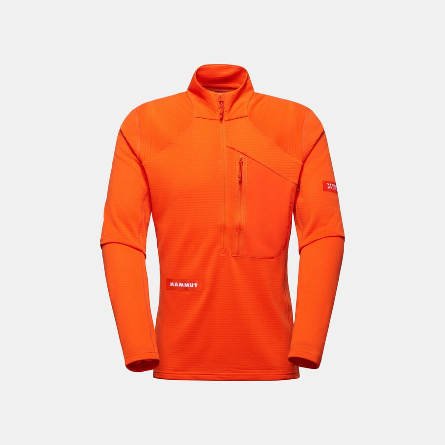 eiger nordwand advanced fl half zip pull herren eiger orange