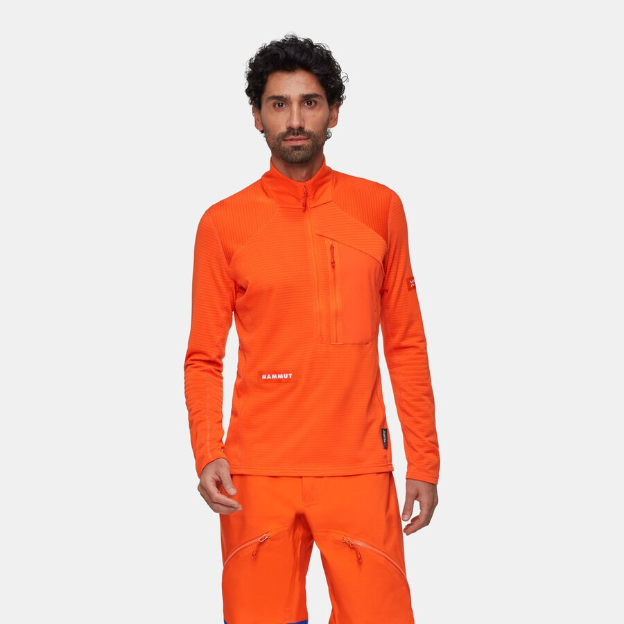 eiger nordwand advanced fl half zip pull herren eiger orange