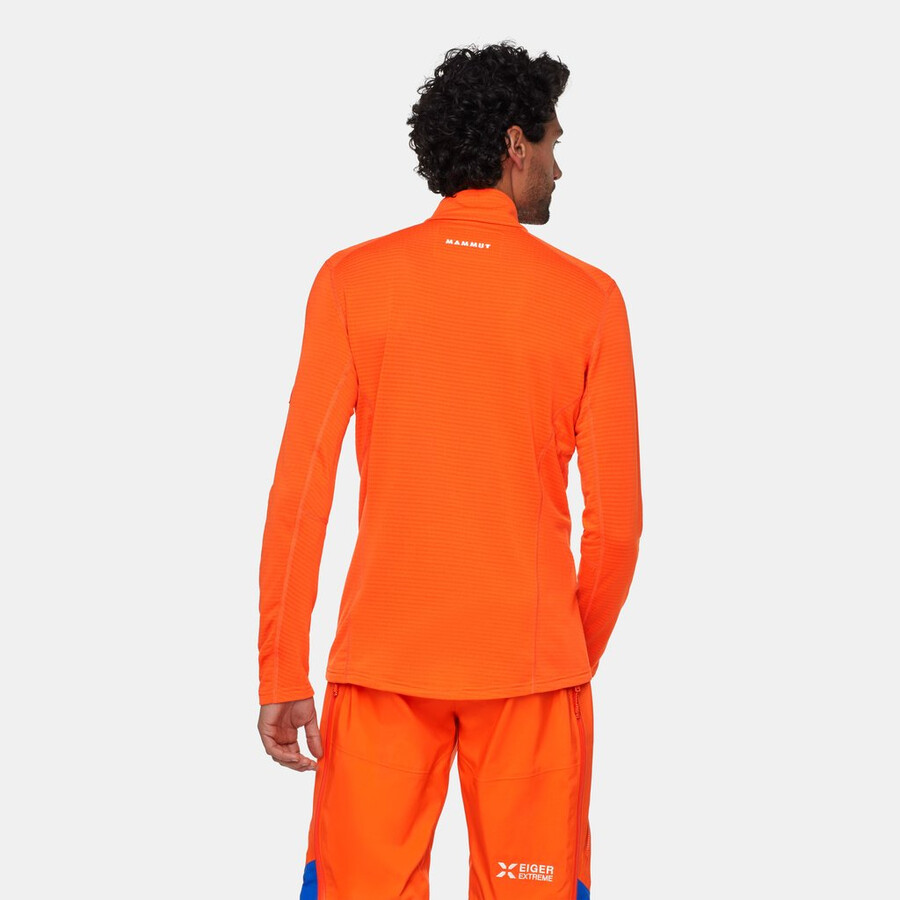 eiger nordwand advanced fl half zip pull herren eiger orange