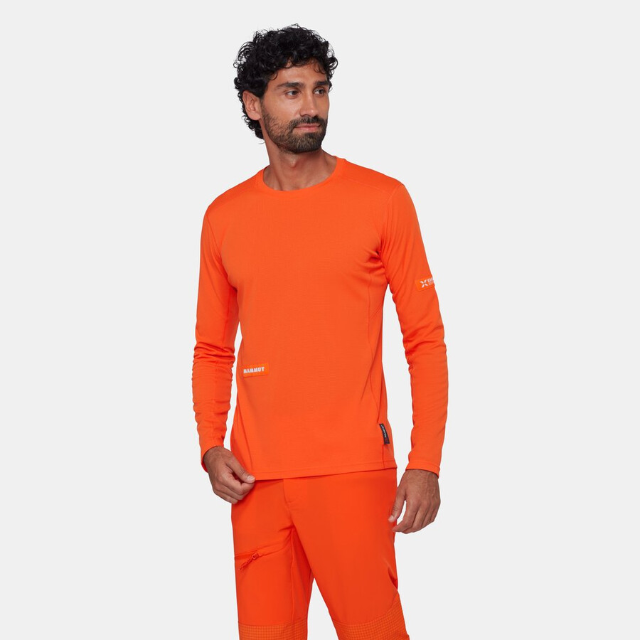 eiger nordwand fl longsleeve herren eiger orange