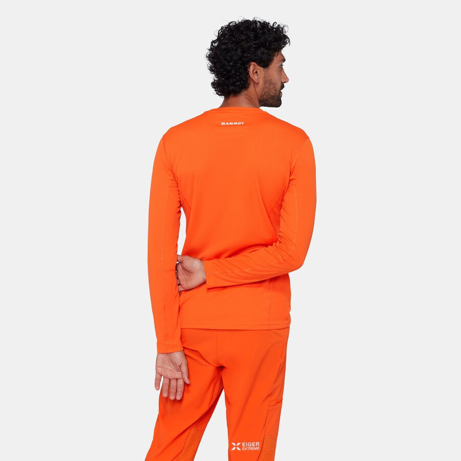 eiger nordwand fl longsleeve herren eiger orange