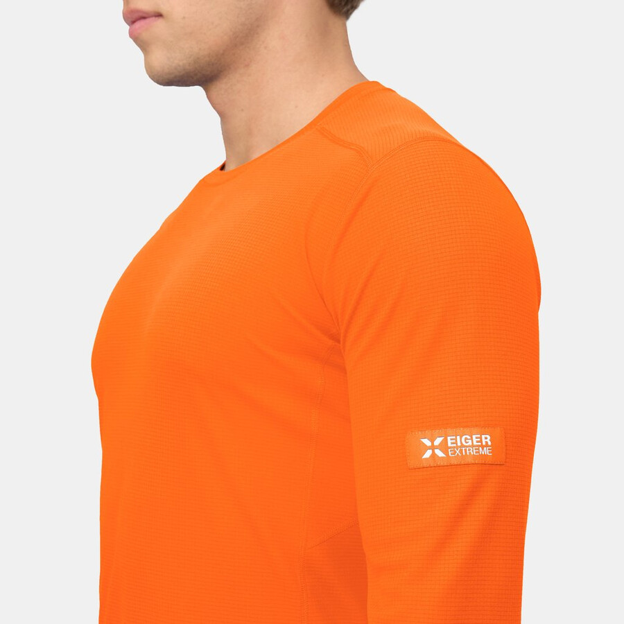 eiger nordwand fl longsleeve herren eiger orange