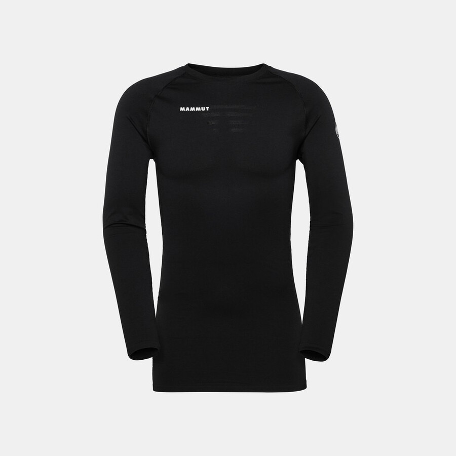 all-mountain seamless bl langarmshirt mittellang herren schwarz