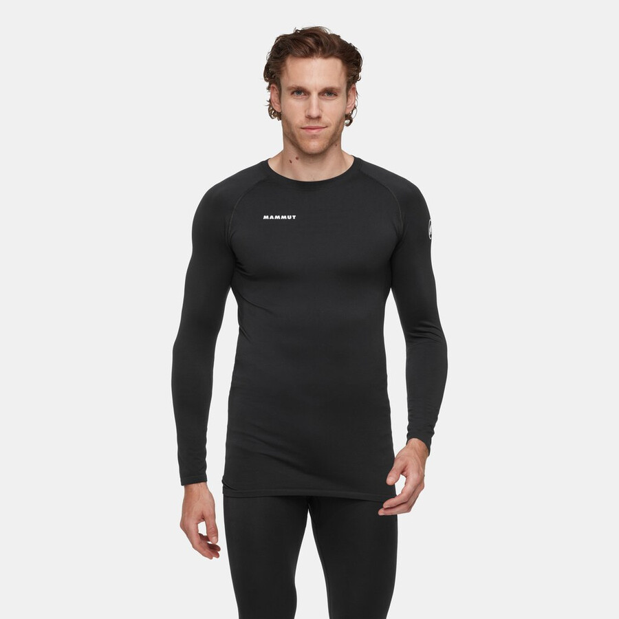 all-mountain seamless bl langarmshirt mittellang herren schwarz