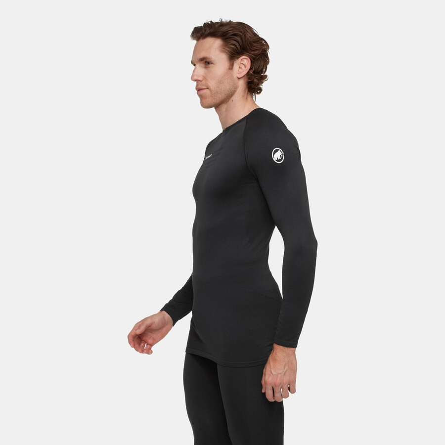 all-mountain seamless bl langarmshirt mittellang herren schwarz