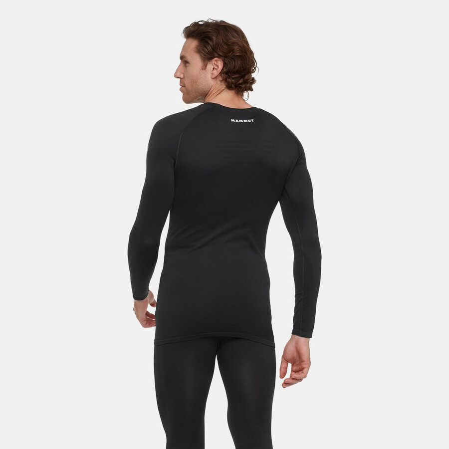all-mountain seamless bl langarmshirt mittellang herren schwarz