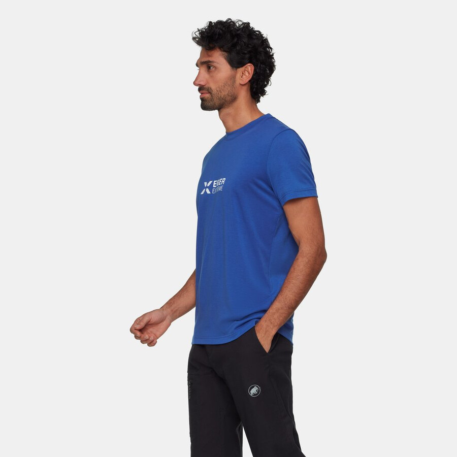 eiger logo t-shirt herren eiger blau