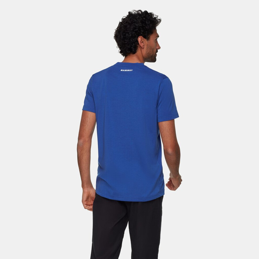 eiger logo t-shirt herren eiger blau