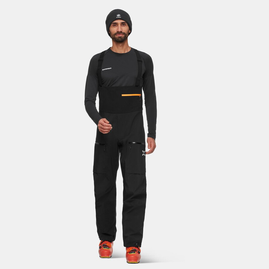 eiger free pro hs bib pants herren schwarz