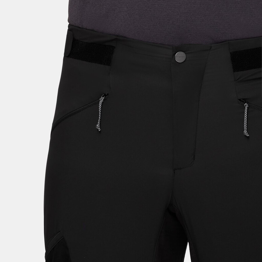 aenergy in hybridhose herren schwarz-leuchtendes orange