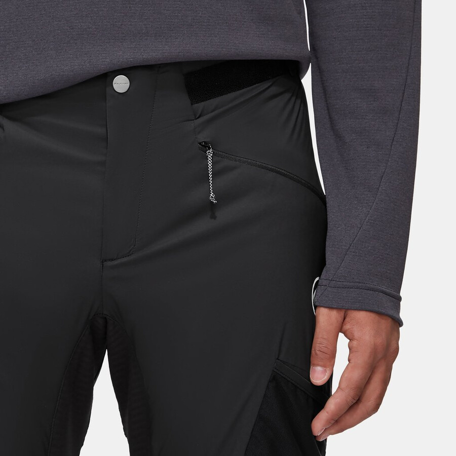 aenergy in hybridhose herren schwarz-leuchtendes orange