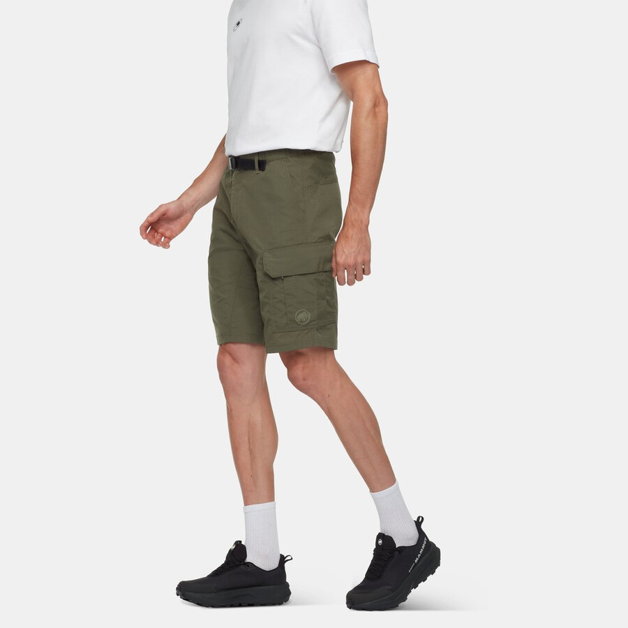schwarze wander-cargoshorts für herren