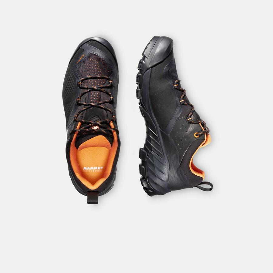 sapuen low gtx herren schwarz-dunkelstahl