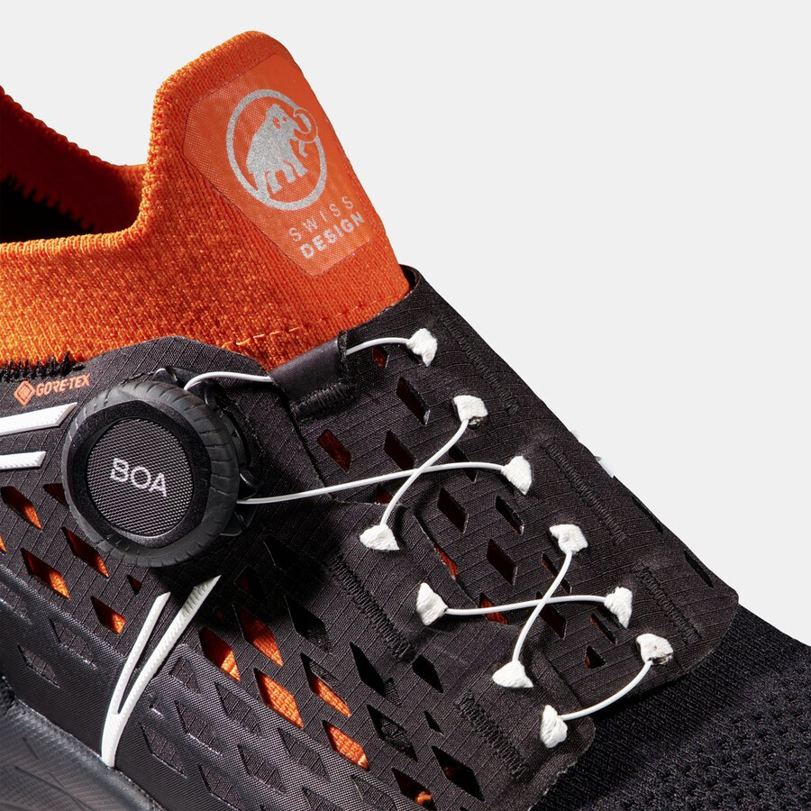 aenergy tr boa mid gtx herren schwarz-dunkelmandarine