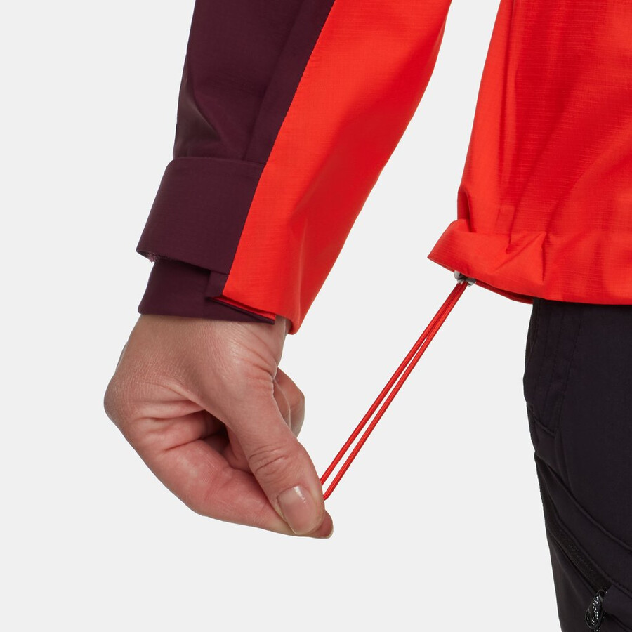 alto guide hs kapuzenjacke damen mammut rot-vin