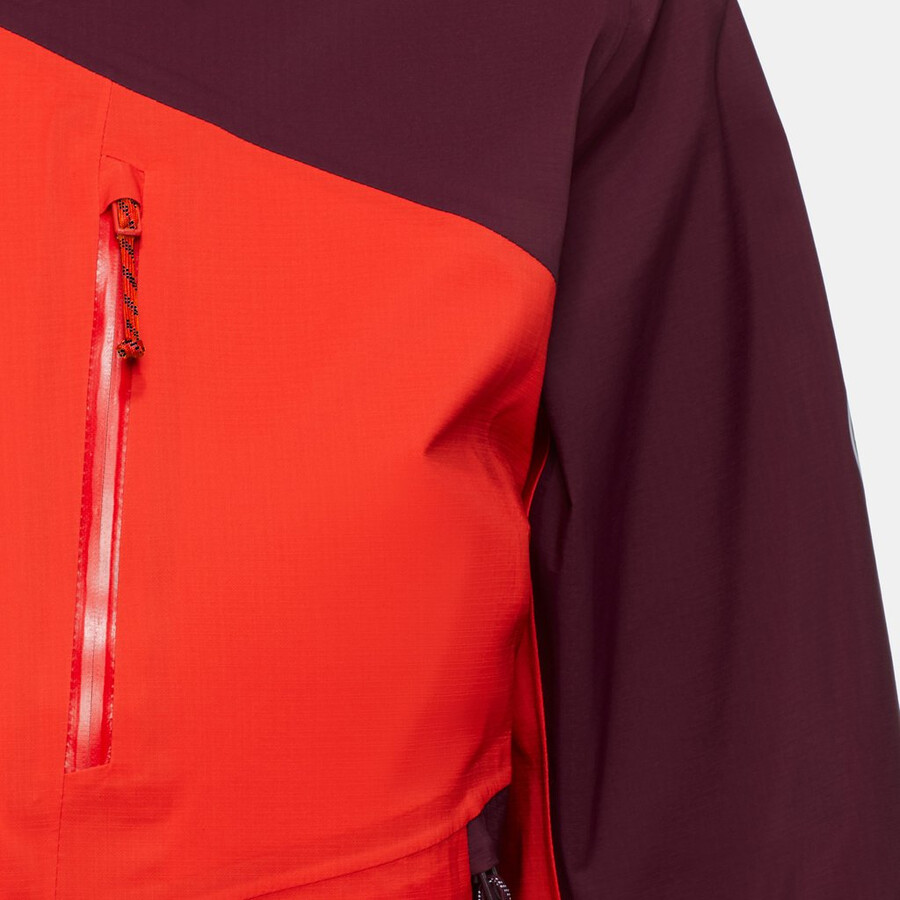 alto guide hs kapuzenjacke damen mammut rot-vin
