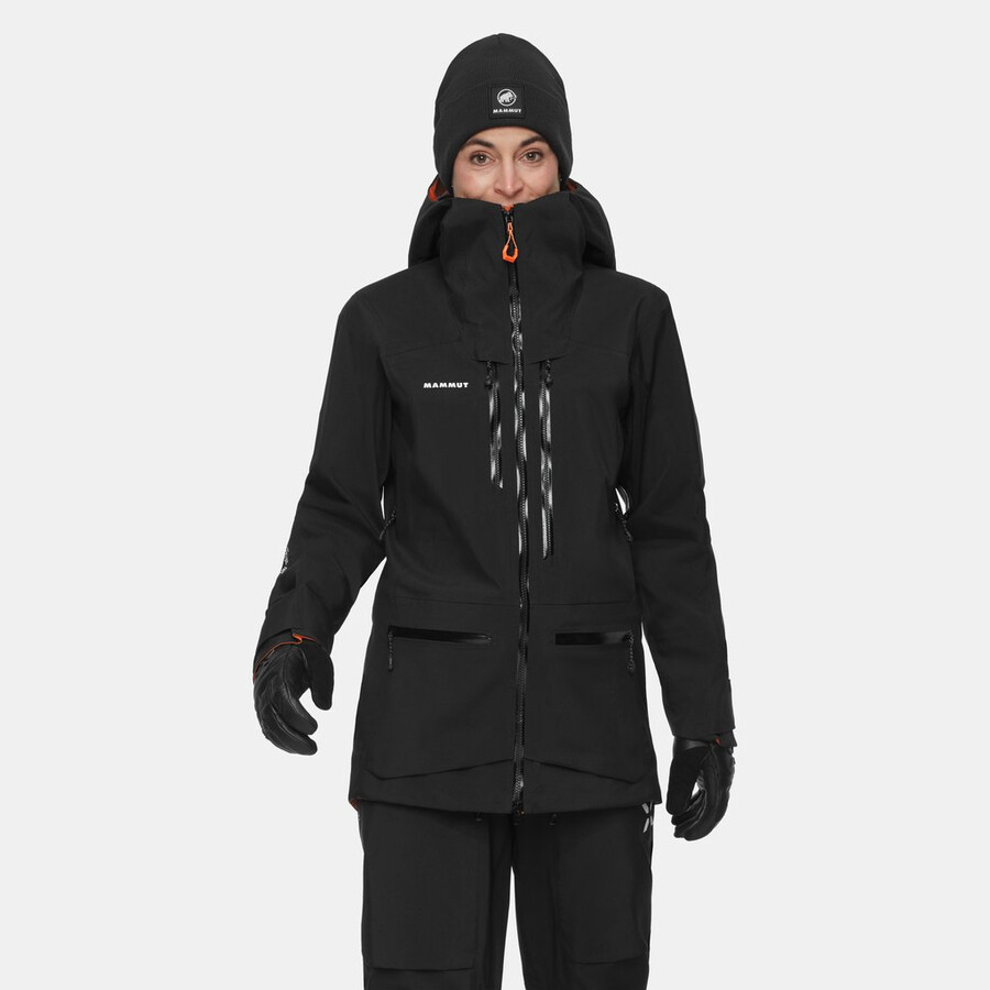 eiger free pro hs kapuzenjacke damen schwarz