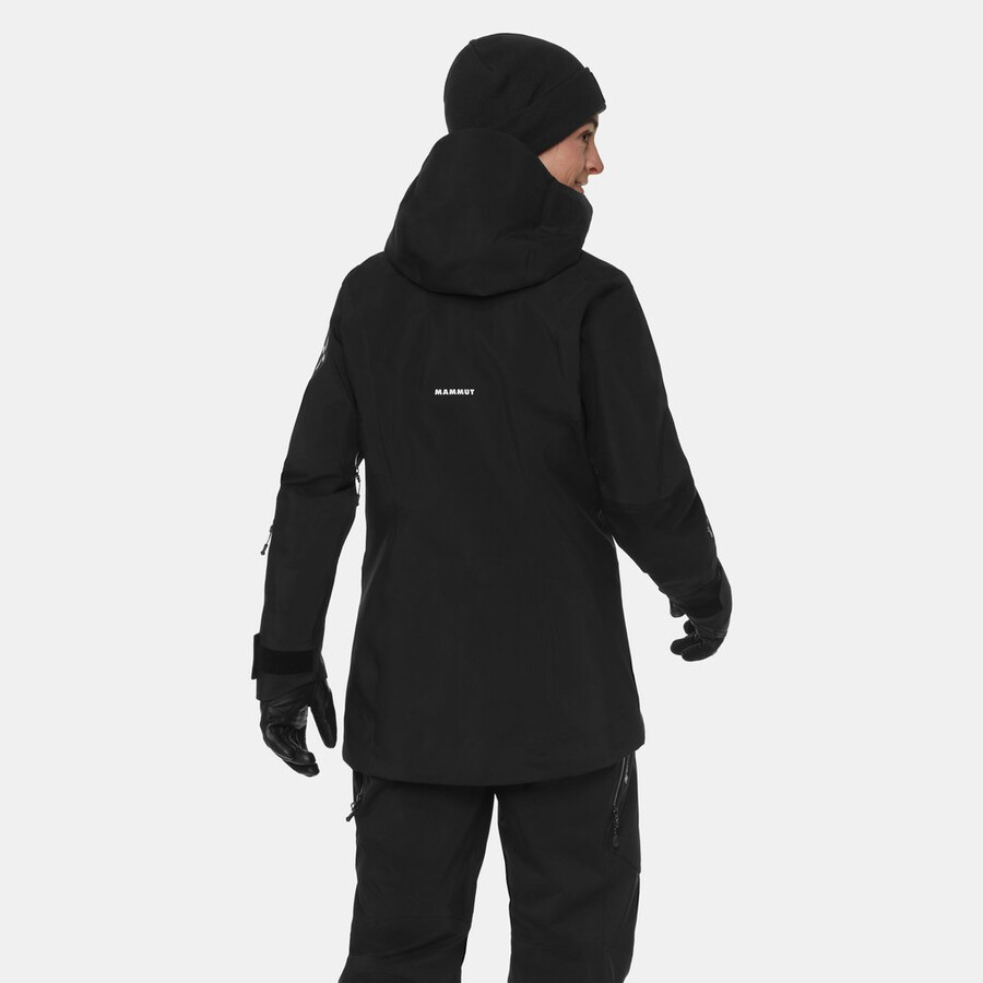 eiger free pro hs kapuzenjacke damen schwarz