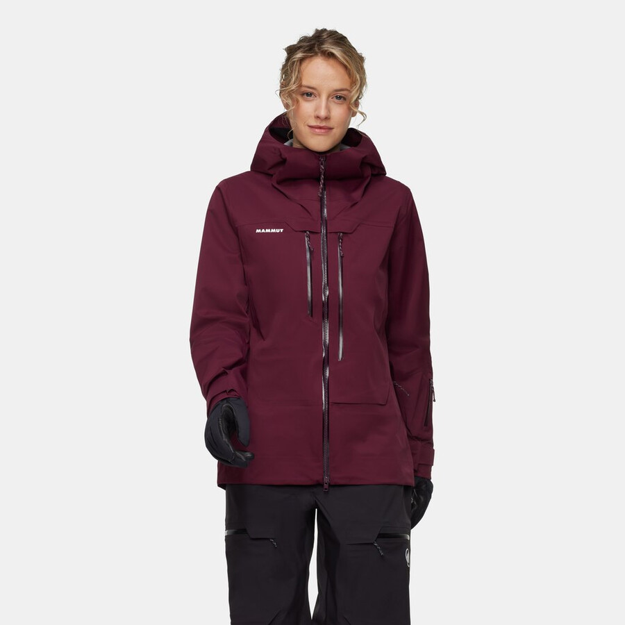 haldigrat light hs kapuzenjacke damen schwarz