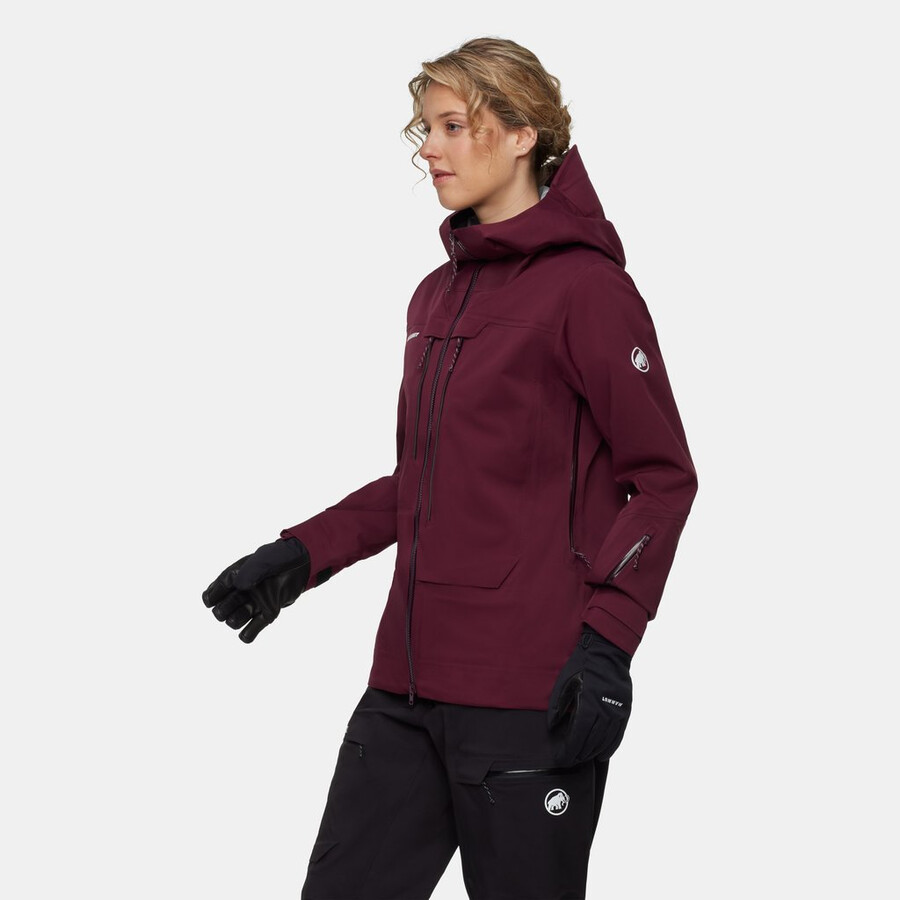 haldigrat light hs kapuzenjacke damen schwarz