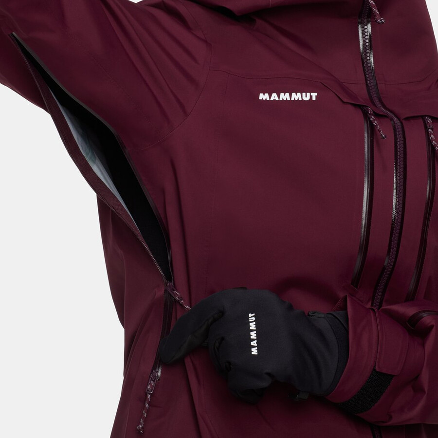 haldigrat light hs kapuzenjacke damen schwarz
