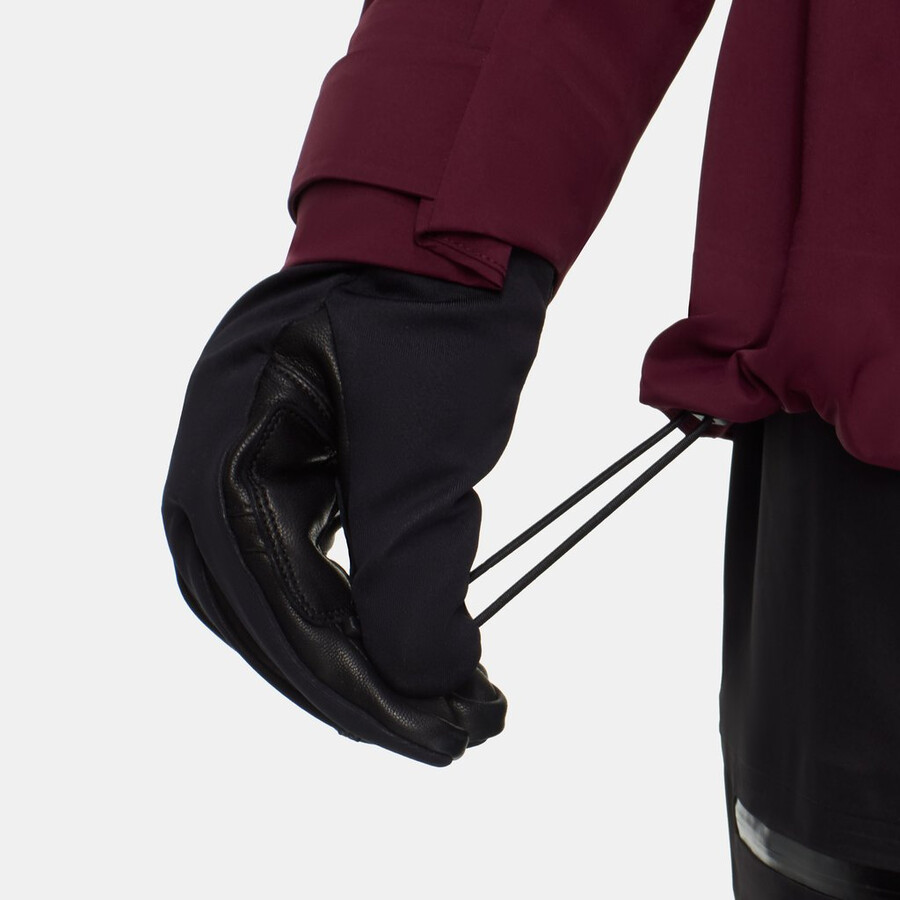 haldigrat light hs kapuzenjacke damen schwarz
